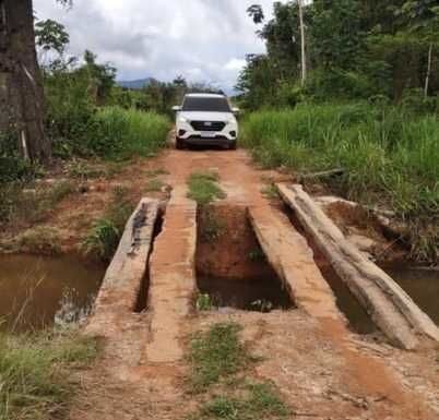 Morador denuncia péssimas condições de vicinais e pontes no Cantá, interior de Roraima